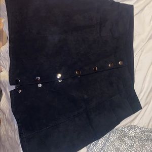 NEW WITH TAGS Button up skirt suede